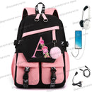 Mochila Escolar Floral