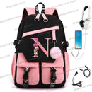 Mochila Escolar Floral