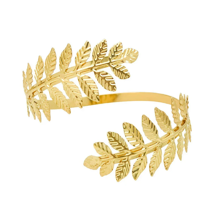 Bracelete de Folha Grega  — O charme atemporal que transforma qualquer look em uma obra de arte.
