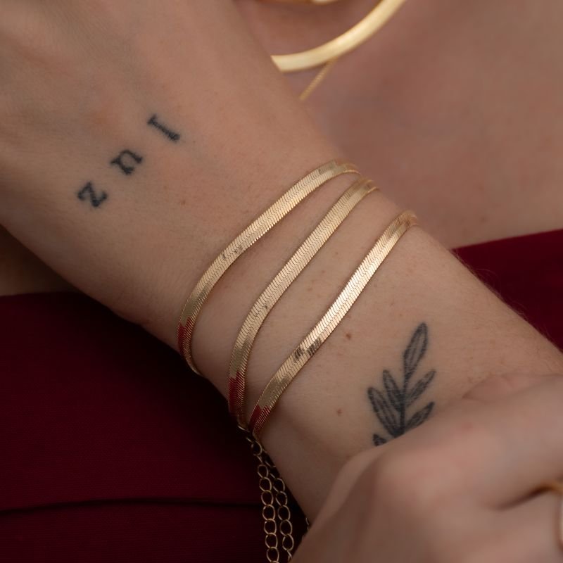 Pulseira Feminina Fita 4mm