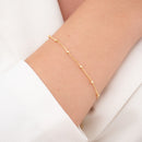 Pulseira Feminina Veneziana com Bolinhas